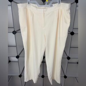 Alfani Women's Plus Size Straight-Leg Ankle Pants Antique White Size 18 W NWT